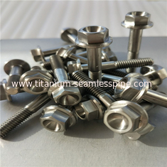 China Ti Titanium metal Gr5 grade 5 M6 x 30 mm DIN 6921 Hex Head Flange Bolt Screw Fastener supplier
