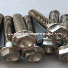 China Ti Titanium metal Gr5 grade 5 M6 x 25mm DIN 6921 Hex Head Flange Bolt Screw Fastener supplier